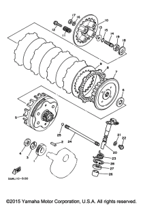 TW200E Сцепление