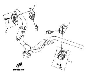 YP125D Handle switch. lever
