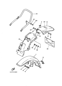 SR250 ﾌﾛﾝﾄﾌｴﾝﾀﾞ. ﾘﾔﾌｴﾝﾀﾞ