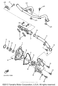 FZR1000U Водяной насос