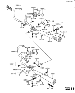 KZ1100 Глушитель