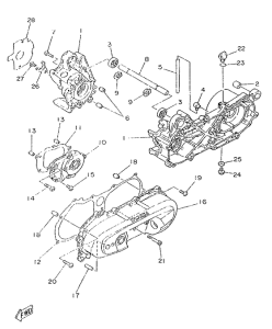 YA50R Картер двигателя
