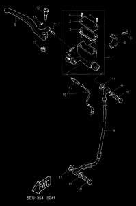 YH50 Передний тормозной цилиндр