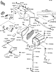 ZX1100 Air filter(1 / 2)