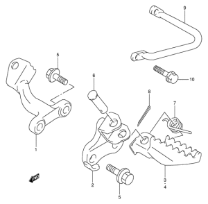 DR350 Подножки