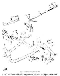 SC500 Stand - footrest - brake pedal
