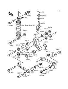 ZX400 Задняя подвеска