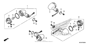 CB1100 (ABS) Задний фонарь