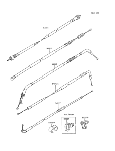 ZX600 Тросы управления