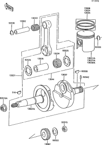 AR50 Crankshaft / piston