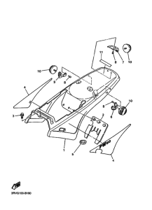 PW80 PW80S Боковая крышка