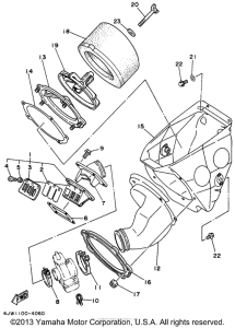 WR250Z Впускная система
