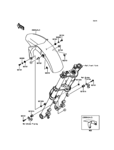 EX400 フロントフェンダ