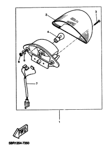 YQ50 Taillight unit ass`y