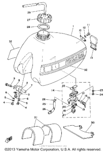 IT250G Топливный бак