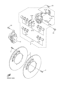 YZF-R6 Передний тормоз
