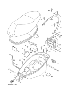 XC125 Сиденье