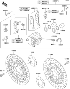 ZR750 Передний тормоз