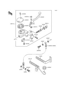 VN800 Передний тормозной цилиндр
