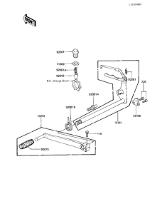 KZ1000 Переключатель передач