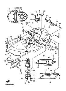 YZF-R1R ( RaceBase) Fuel tank assy