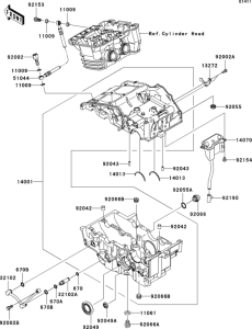 EX250 Картер двигателя