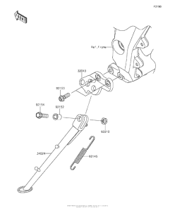 ZX1000 Подножка