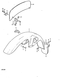 GP125 Переднее крыло