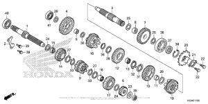 CBR300R Трансмиссия