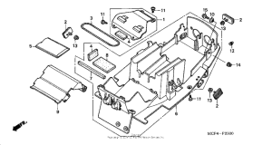 RVT1000R Rear fender ('00-'01)