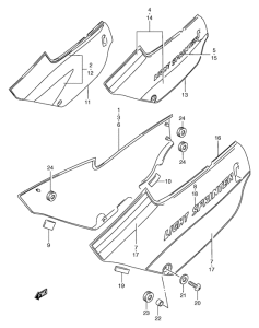 RG80 Обтекатель задний