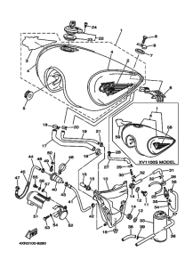 XV1100 XV1100K Tank fuel