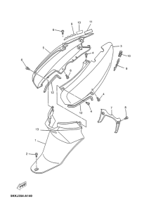 YN100 Боковые обтекатели
