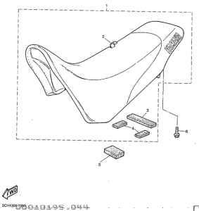 TT600R Сиденье