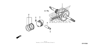 PCX150 Коленчатый вал и поршни