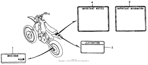 CR80R Лейбл предостережения