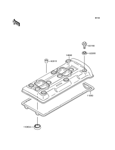 ZX750 Крышка головки цилиндров