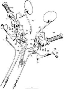 SL125 Turn signal + switches + cables