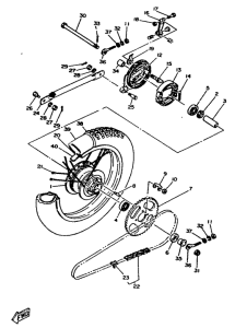 DT80 Переднее колесо