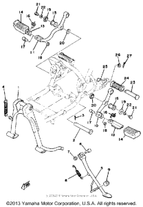 RD400F Stand - footrest