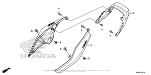 MSX125 Задний обтекатель