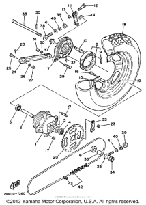 YSR50W Переднее колесо