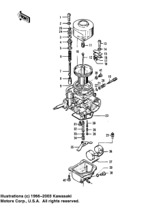 KZ400 Детали карбюратора