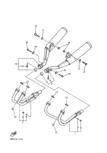 XJ600S Выхлопная система