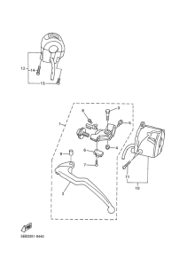 YZF-R6 Handle switch. lever