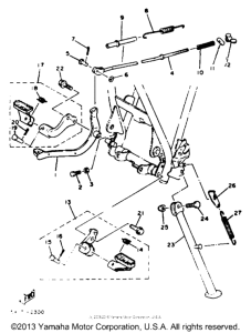 XT125J Stand - footrest