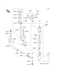VN800 Задний торм цилиндр