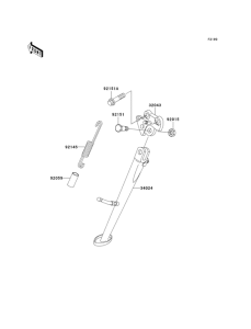 ZX1200 Подножка