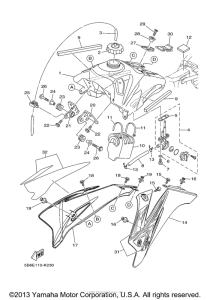 TTR110EA Топливный бак