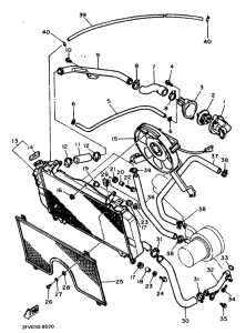FZR750RW Radiator. hose